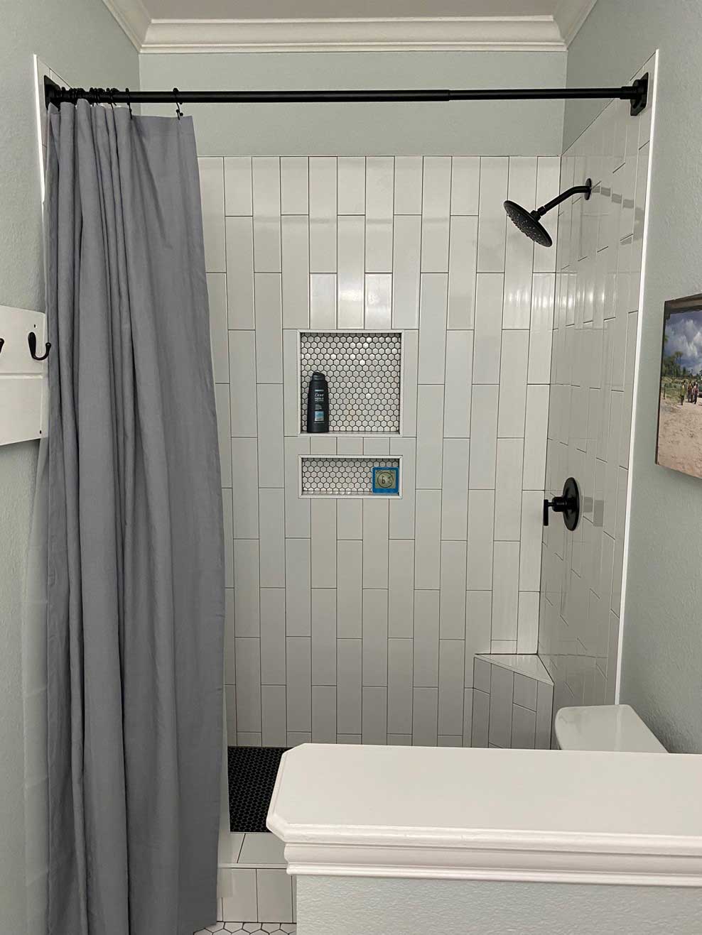 Before and After - Bathroom Remodel Contractors in Flower Mound TX by Modern Blu